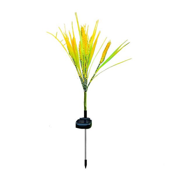

lawn lamps 2pcs 28leds garden decor artificial flower landscape solar wheat light outdoor waterproof ground insert straw lamp flowerbed