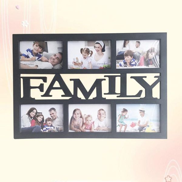 

frames collage family picture frame po displays six 4x6 inch pictures (white)
