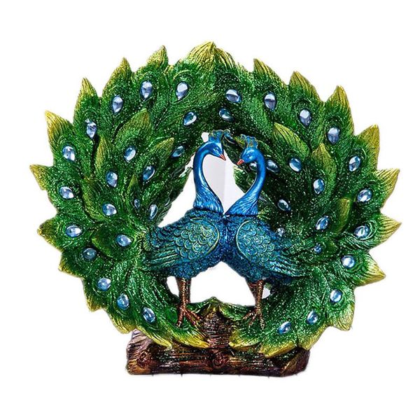 

decorative objects & figurines europe resin peacock ornaments home decor furnishings articles personalized crafts business housewarming gift