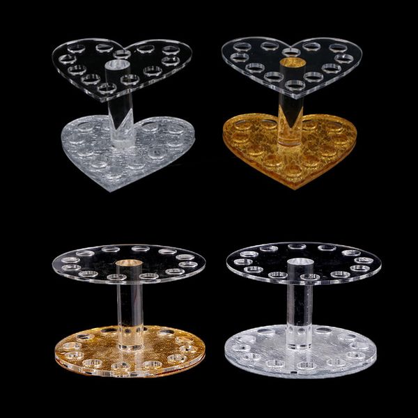 

nail enhancement tool acrylic heart shaped round pen holder thin style
