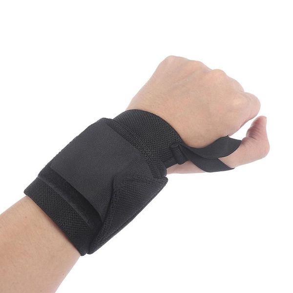

wrist support 1pc elastic breathable wraps bandage gym fitness powerlifting brace strap, Black;red
