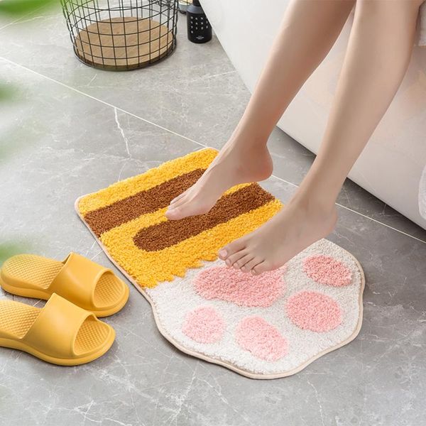 

cushion/decorative pillow kawaii cat cartoon bath mat toilet comfortable entrance carpet water absorption non-slip rug bedroom child roo