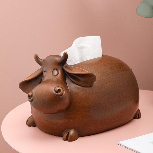 

decorative objects & figurines european style creative cow tissue box living room tableornament household lovely carton bedroom dining d