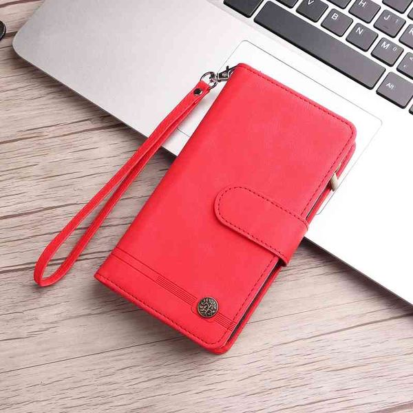 

pu leather phone cases for iphone 13 12 11 pro x xr xs max 7 8 plus, pure color zipper coin purse hand strap wallet flip stand cover case