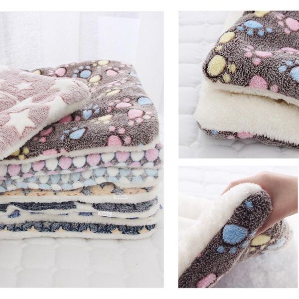 

kennels & pens winter thicken warm cat house dog blanket pet mat flannel bed for small medium large puppy sleeping cover towel cushion