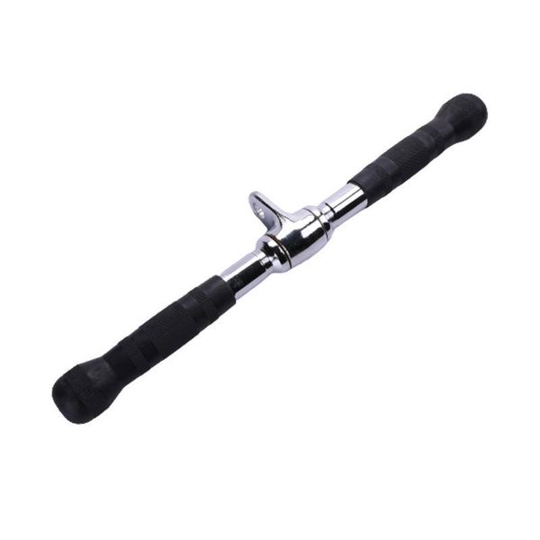 

accessories triceps rotating straight bar with rubber handle barbell multi-exerciser cable attachment