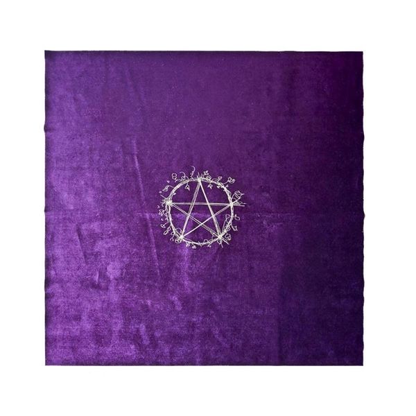 

table cloth tarot card 19.7 inches square altar pentagram constellations tablecloth velvet astrology divination cards t