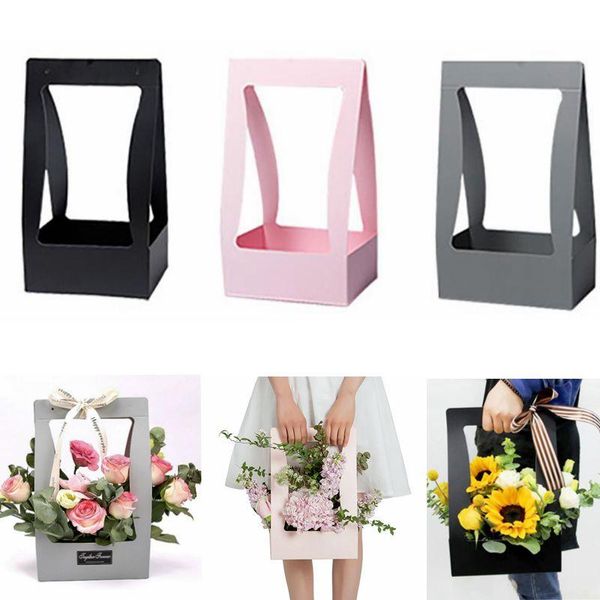 

valentine's day presents box bouquet paper foldable flower for wedding gift bag wrapping party festival boxes wrap