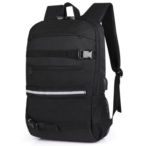 

arrival skateboard backpack bag anti-theft password lock usb charging skateboarding