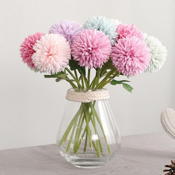 

1pc artificial hyacinth flower simulation plant ddandelion diy garden party home wwedding decoration fake decorative flowers & wreaths