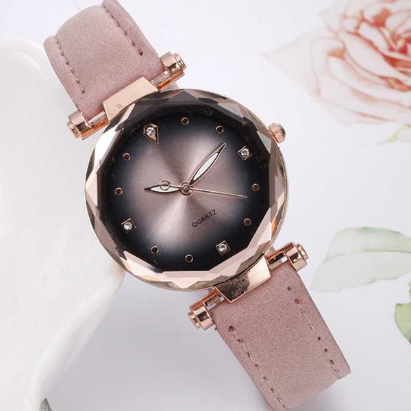 

simple casual ladies watch inlaid rhinestone clocks scale leather strap luxury temperament quartz women's watches wristwatches, Slivery;brown