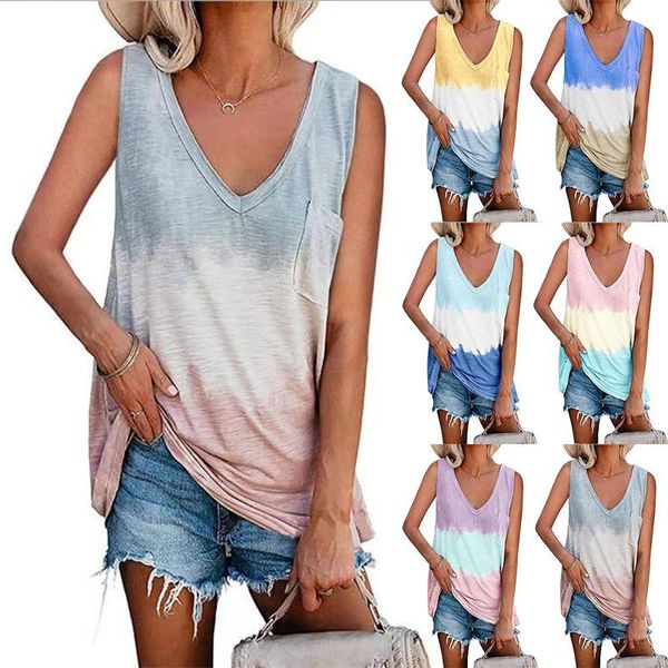 

women's t-shirt loose and fashionable printed vest for women, White