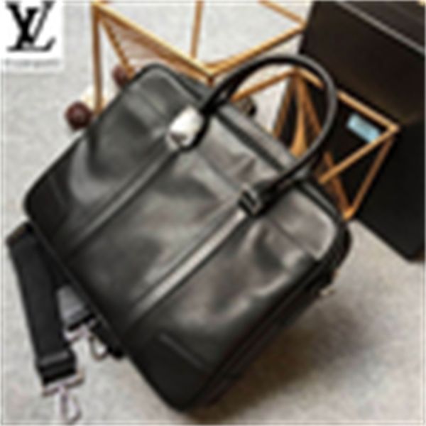 

shoulder brand designer luxury lu7o business bag handbag handles briefcase plain grain leather bag messenger bag vs0912 handbags bags