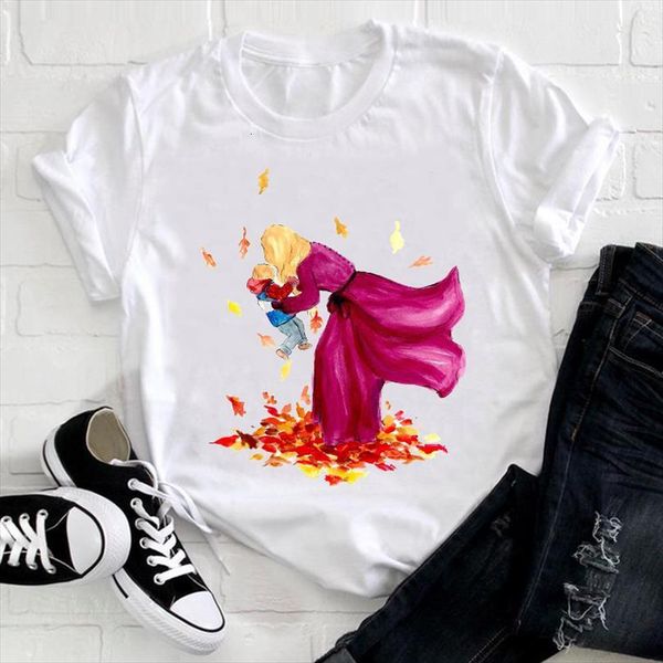 

men cartoon short sleeve t shirts mens love sweet fashion 90s mom mama mother clothes print female ladies graphic, White;black