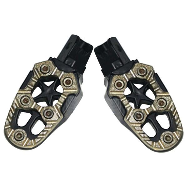 

pedals 1pair aluminum alloy dirt bike footrest pedal treadle durable replacement repair sturdy easy install motorcycle foot pegs diy