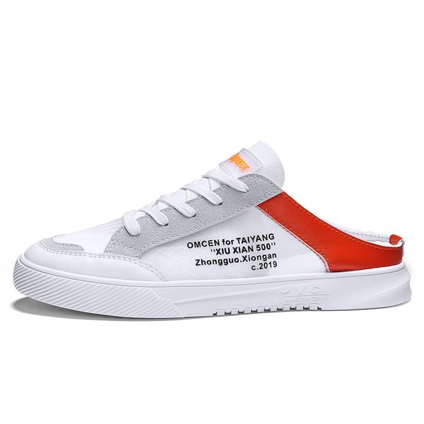 

mens casual flat-soled slippers semi-trailer non-slip wear-resistant breathable sweat-absorbent deodorant and lightweight