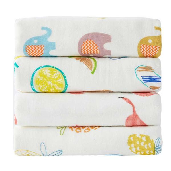 

towel pure cotton gauze bath seersucker printed six layer blanket