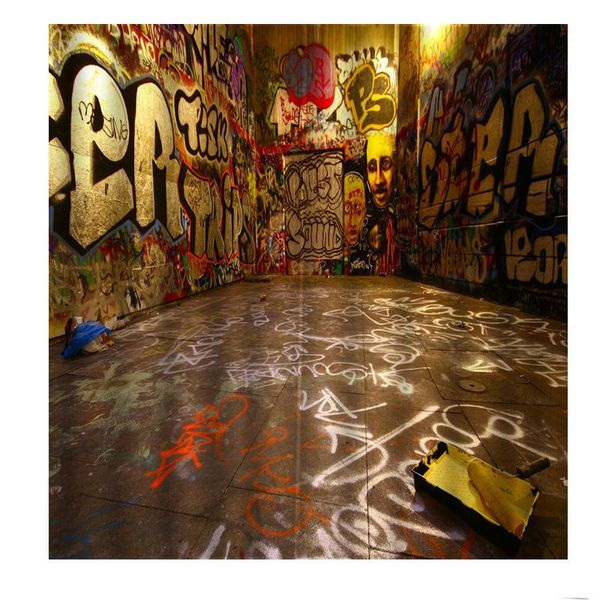 

european style fashion colorfuls graffiti curtain for living room retro hand painted abstract oil painting blackout drapes sets &