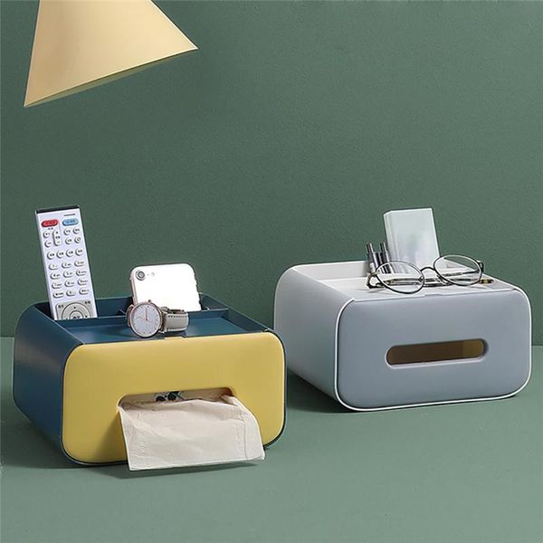 

tissue boxes & napkins nordic style paper box home office multi-function deskstorage for remote control glasses watch bedroom organizer