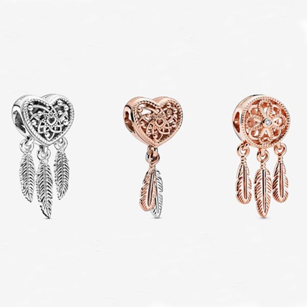 

fits pandora bracelets 20pcs fashion dream catcher silver charms bead charm beads for wholesale diy european sterling necklace jewelry, Black