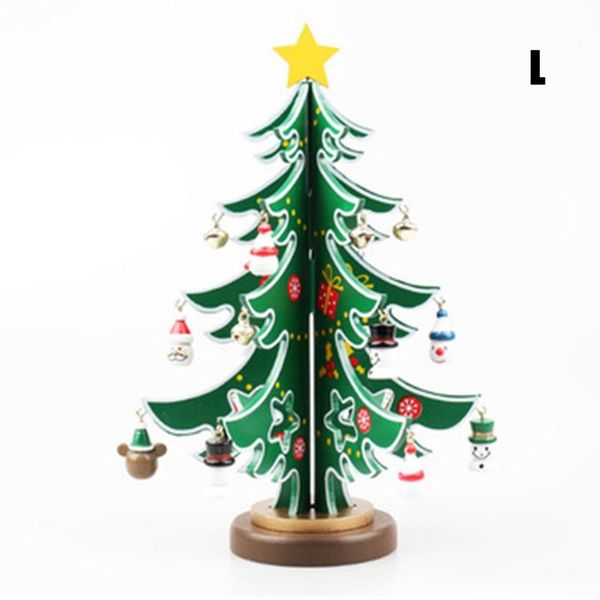 

christmas decorations diy wooden tree ornaments home party table scene stereoscopic ornament decoration year gifts