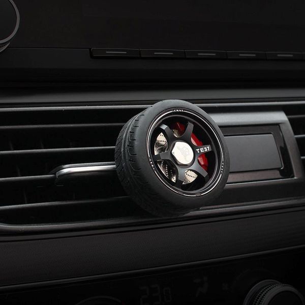 

car air freshener fresheners metal wheel vent outlet clip scent diffuser smell in refill sponge perfume fragrance refresher flavoring