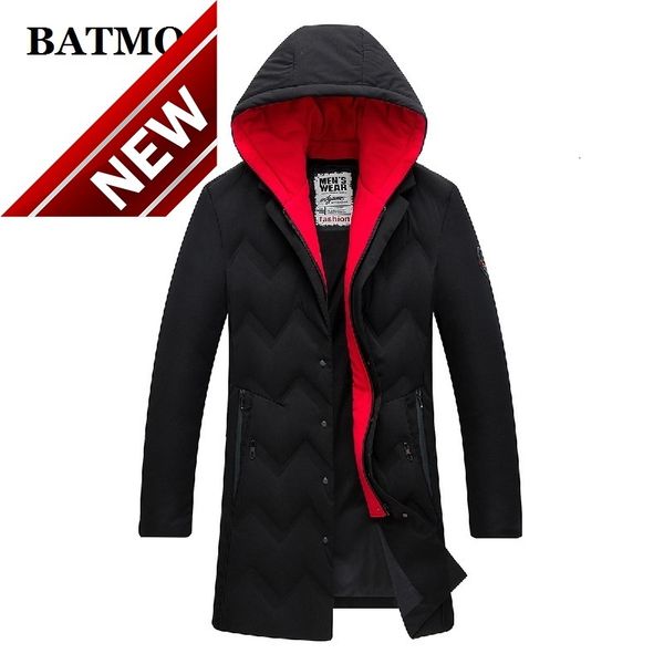 

batmo 2021 new arrival winter 90% white duck down hooded jackets men,men's winte parkas,men's warm coat plus-size 9989, Black