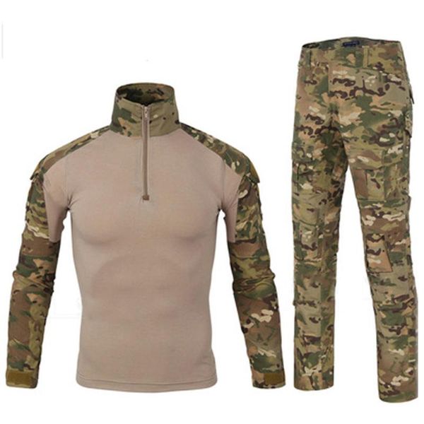 

hunting sets men's military tactical uniform shirts pants suit outdoor shooting combat training clothing equipment, Camo