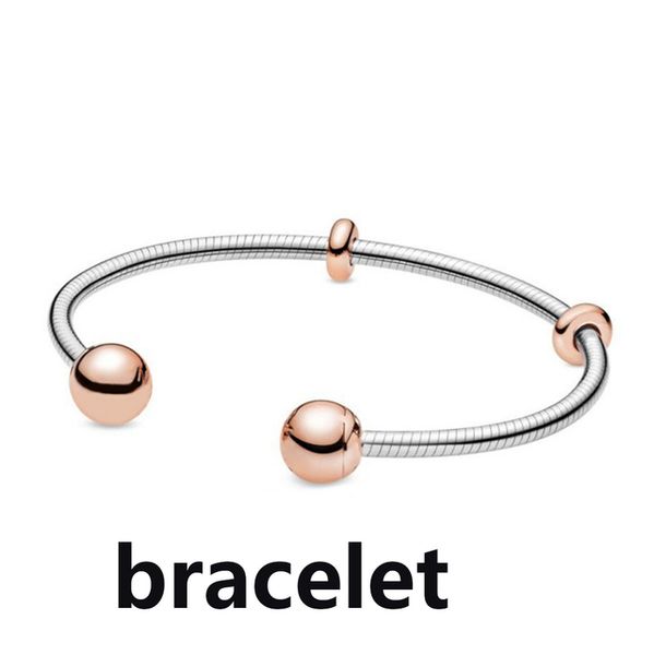 

2021 new 100% 925 sterling silver 588291 classic bracelet clear cz charm bead fit diy original fashion bracelets factory wholesale jewelry g, Golden;silver