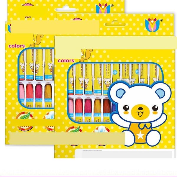 

7MI stationery crayon kindergarten pupils 24 36 color painting pens 12 color 18 children's crayon ing stick pastels oil pastelsstationery o, Black;red