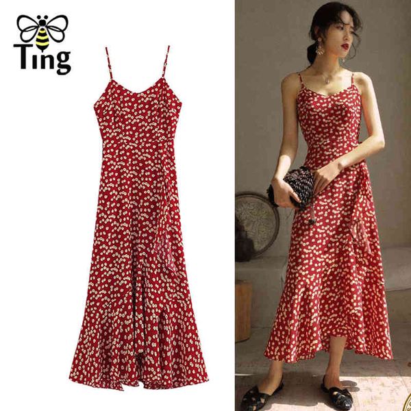 

sleeveless women dress boho floral print summer beach ladies a-line backless holiday casual party 210513, Black;gray