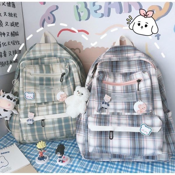 

backpack bags for women lattice high mochila bolsa