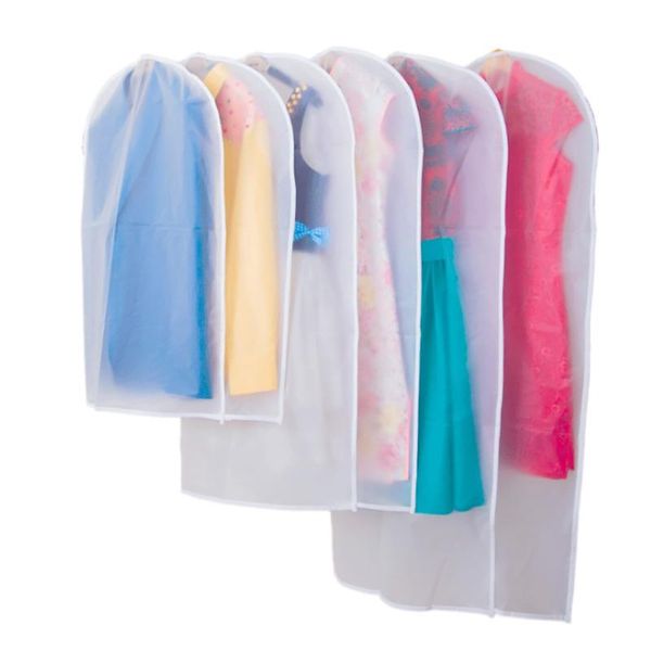 

clothing & wardrobe storage clothes hanging dust cover garment dress suit coat bags transparent washable bag useful
