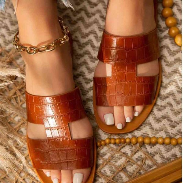 

aaa quality wholesale nouc ins women flat sandals nude pink summer open toe fashion leather green beach shoes, Black