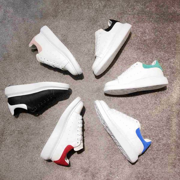 

luxury designer casual shoes leather lace up comfortable white board platform sneakers fashion men women outdoor breathable running sports t, Black