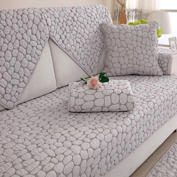 

chair covers 1pcs washed cotton sofa towel yuhua stone pattern four seasons couch cover non-slip seat cushion armrest towels for living room