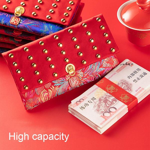 

gift wrap red envelopes embroidery fabric packet lucky money pockets for year spring festival wedding scie999