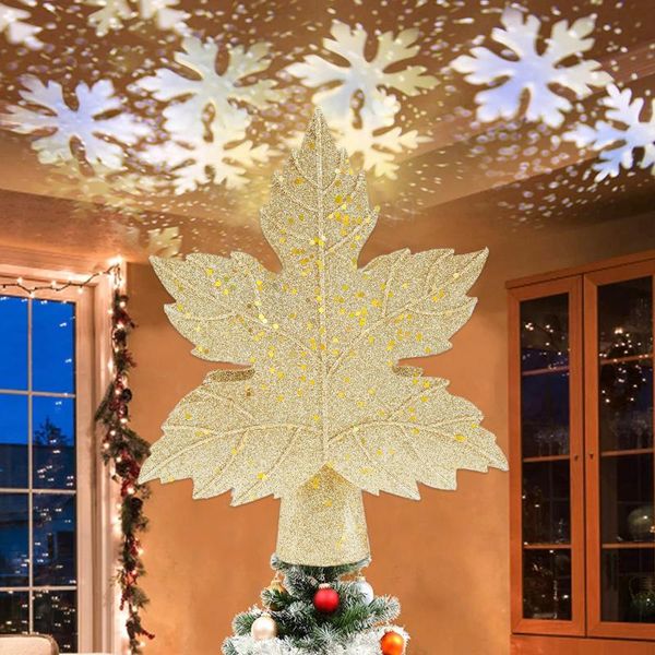 

christmas decorations tree er lighted with white snowflake projector led projecter 360 degree rotatable
