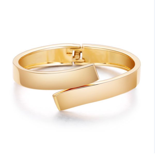 

and fashion bracelet popular jewelry one line spring bracelet metal mirror women's jewelry, Black