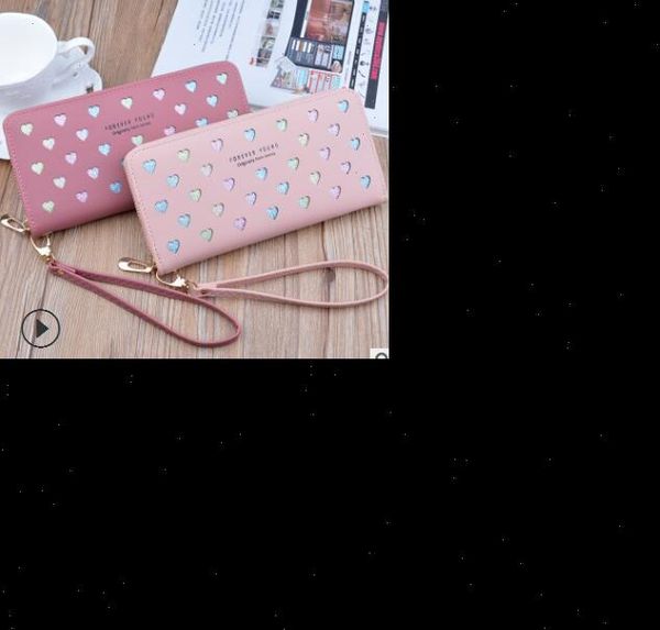 

woman korean version multifunctional cute small change wallet folding leather short tide, Red;black