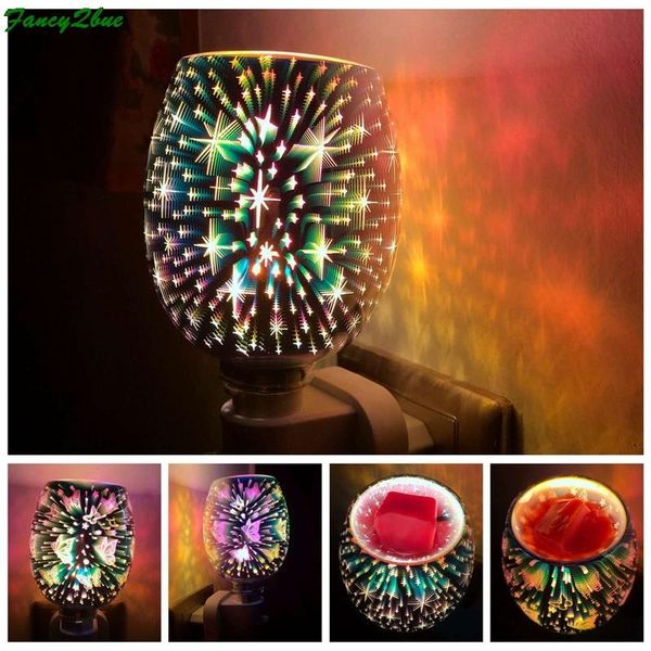 

fragrance lamps uk plug incense burners aromatize 3d fireworks effect electric wax melt touch lamp aroma tart burner