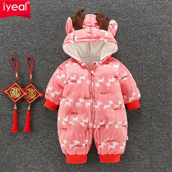 

christmas year winter overalls for kids coat baby snow wear born snowsuit boy warm cotton girl clothes outfits jumpsuits, Blue