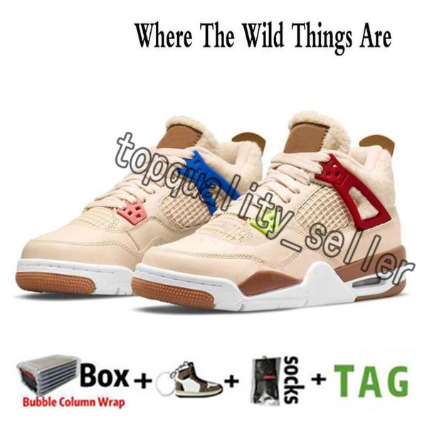 

2023 with box mens basketball shoes jumpman 4 high og 4s wild things diy university blue red thunder infrared shimmer white oreo sail black