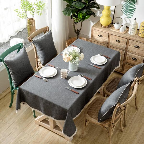 

table cloth solid color fabric cover waterproof tablecloth classical chinese els pvc polyester squares 130x130cm double-sided