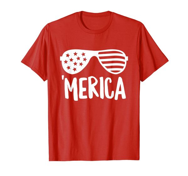 

merica sunglasses shirt usa fourth of july brush (dark), White;black