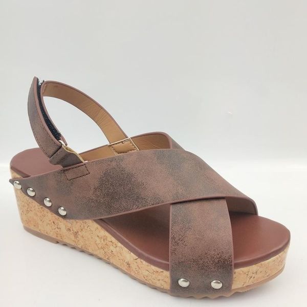 

women flat sandals summer open toe solid faux leather orthopedic shoes leisure platform rome ladies size43 dress, Black