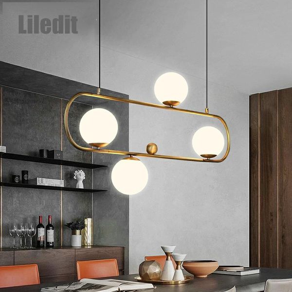 

pendant lamps modern glass ball led indoor lights lighting dining living room bedroom home decor hanging light kitchen