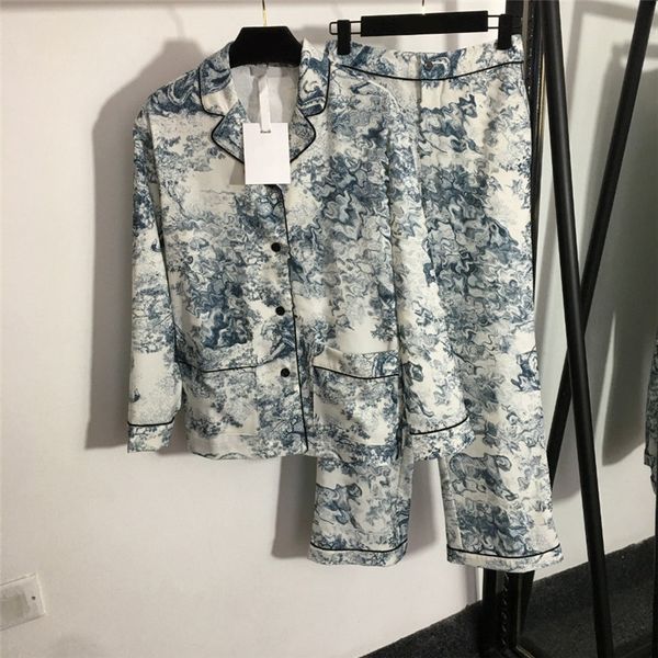 

trendy animal printed women sleepwear long sleeve trousers pajamas 2 piece set spring autumn home wear, Black;red