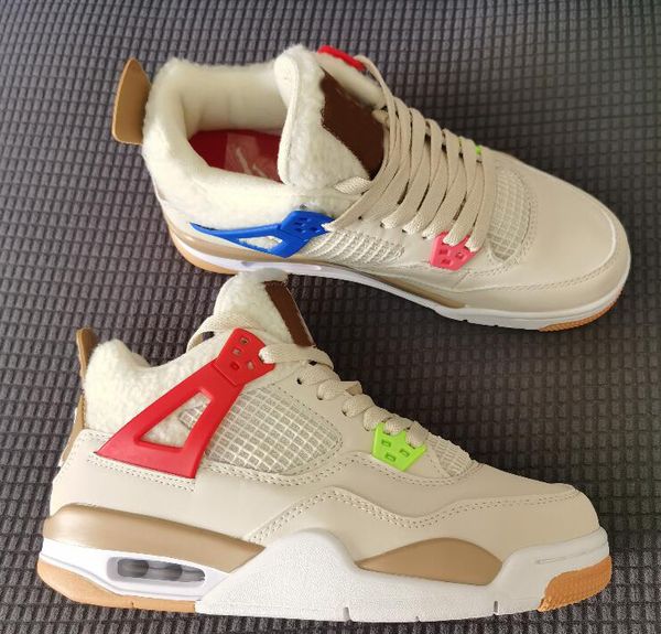 

men womens basketball shoes 4 gs where the wild things are 4s beige colorful mandarin duck outdoor sneakers trainers sports with box