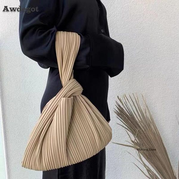 

evening bags trending striped pleated bag women hand fashion women's designer handbag ladies clutch purse female black apricot